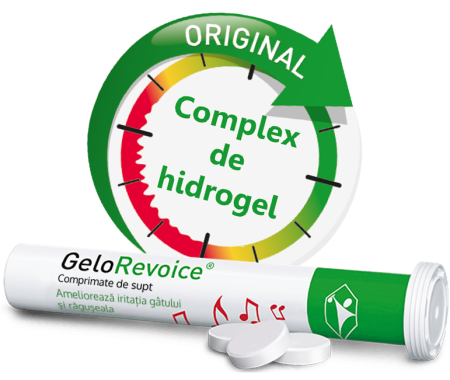 GeloRevoice - Comprimate de supt - Complex de hidrogel